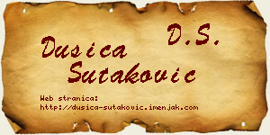 Dušica Šutaković vizit kartica
